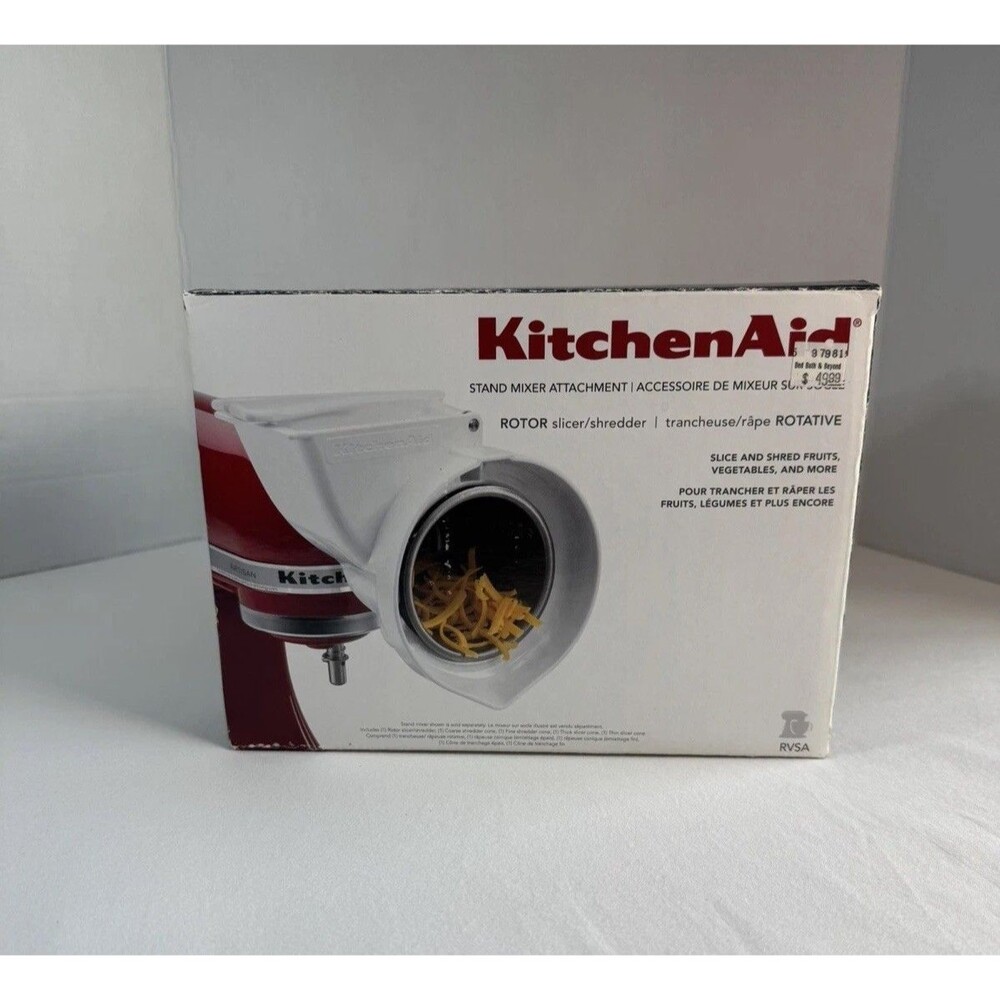 KitchenAid Slicer & Shredder Attachment White RVSA Stand Mixer Kitchen Accessory